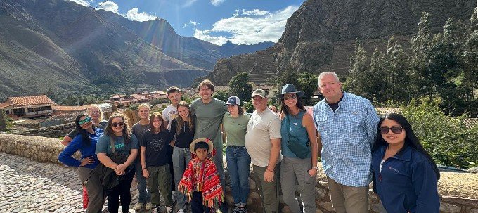 Ollantaytambo Inca city in the Sacred Valley of Peru