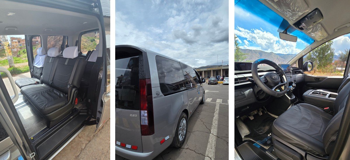 Clean and comfortable interior of our vehicles for our airport transfer service