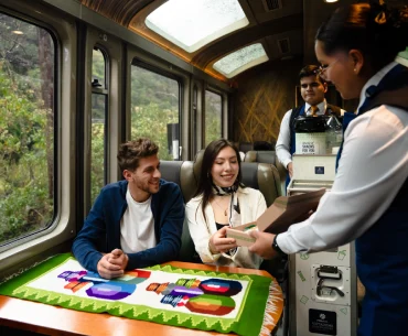 They give you a small snack on the train